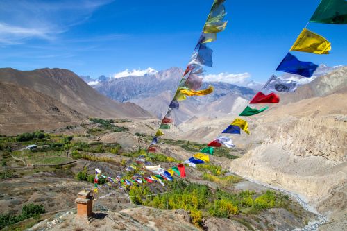 Annapurna prayer flags