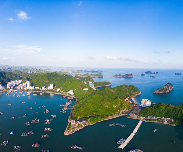 Cat Ba Island from above