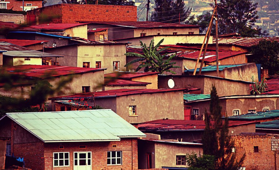 Colorful hillside homes in Kigali Rwanda 1