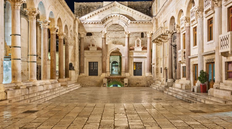 Diocletians Palace in Split Croatia