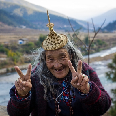 Friendly local in Bhutan