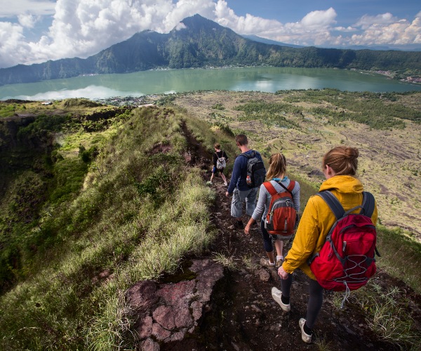 Hiking to Mount Batur Bali