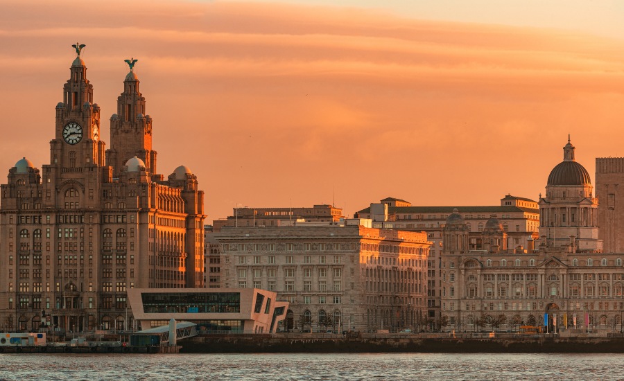 Liverpool skyline England