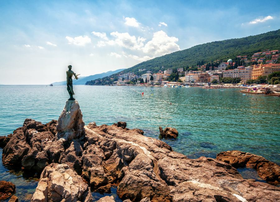 Maiden with the Seagull Opatija Croatia