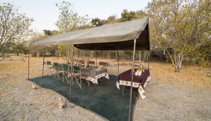 Mobile tented camp Botswana