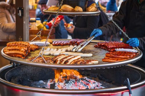 Munich Christmas sausages