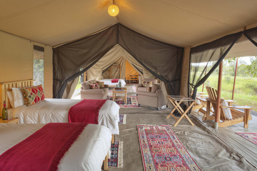 Ol Pejeta Bush Camp Family Tent Full View 1