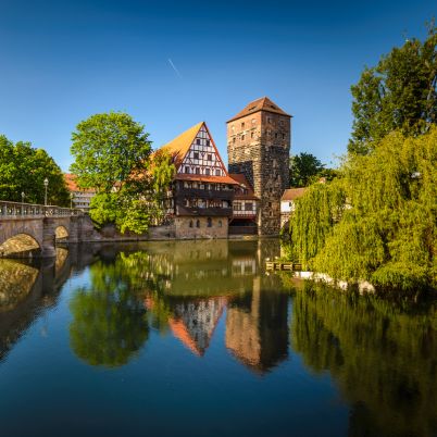 Pegnitz River, Nuremberg, Germany