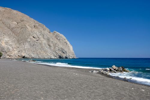 Perissa beach Santorini