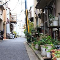 Quiet streets in Yanaka distict Tokyo Listing