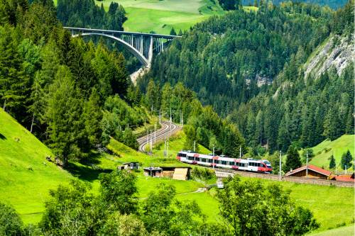 Salzburg to Vienna Train summer