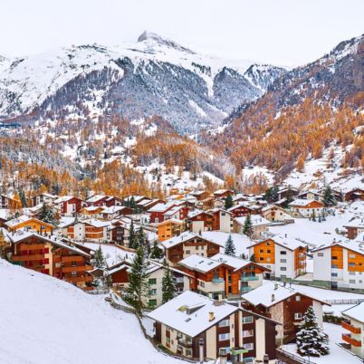 Snow in Zermatt, Switzerland