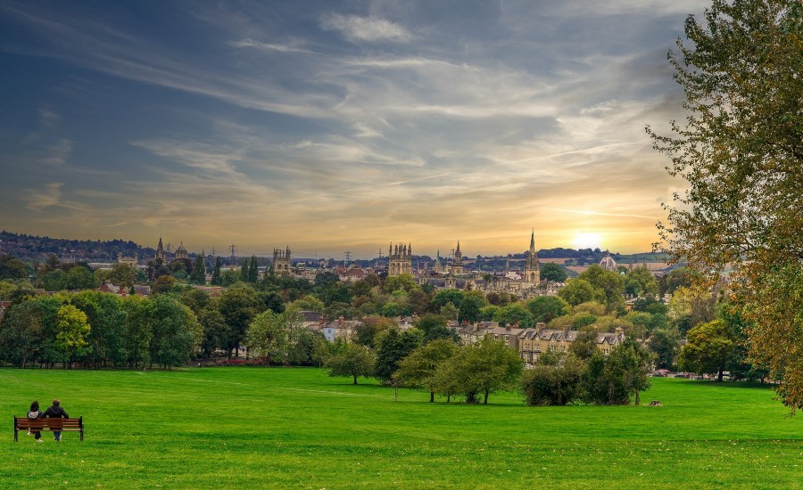 The skyline of Oxford UK