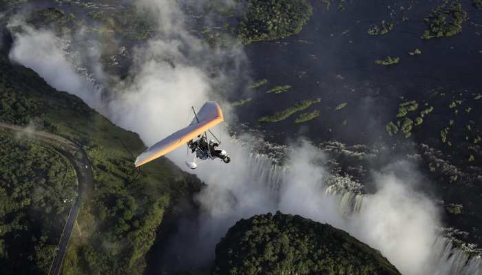 Victoria falls microlight